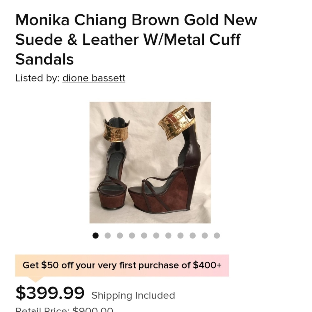 Monika chiang platform Sandals moving sale